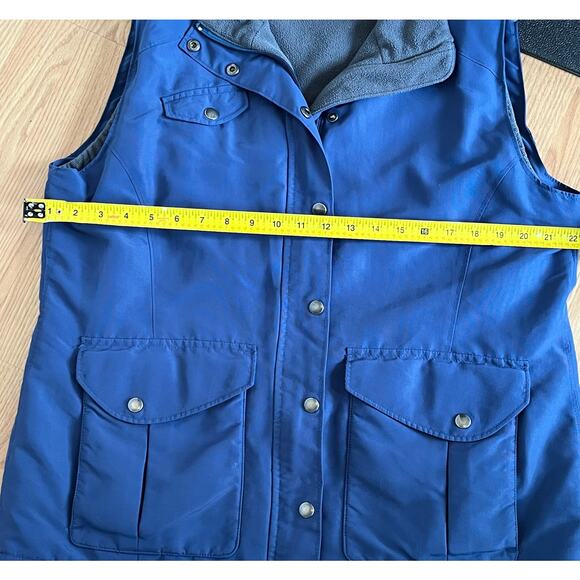 Duluth Trading Blue Fleece Lined Vest Women's Large - Picture 4 of 6